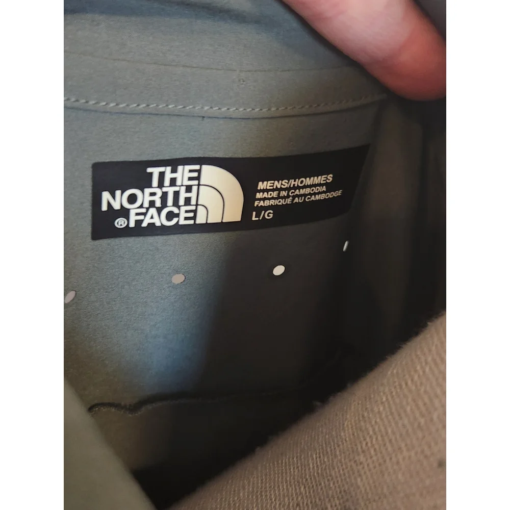 The North Face performance lightweight quarter button-down polo shirt